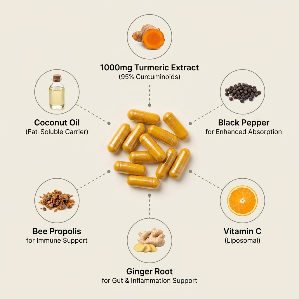 Turmeric Curcumin Capsules (1,000MG)