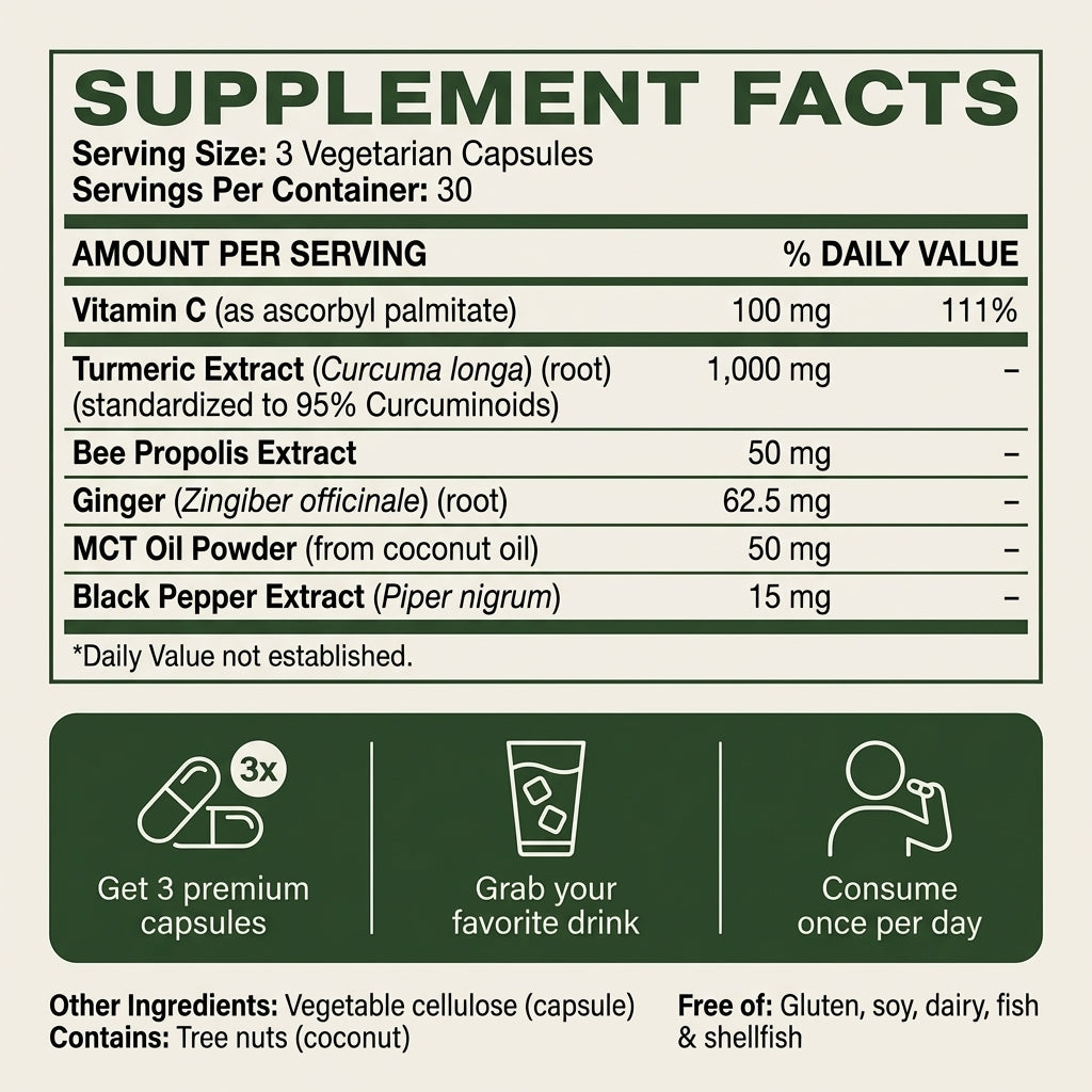 Turmeric Curcumin Capsules (1,000MG)